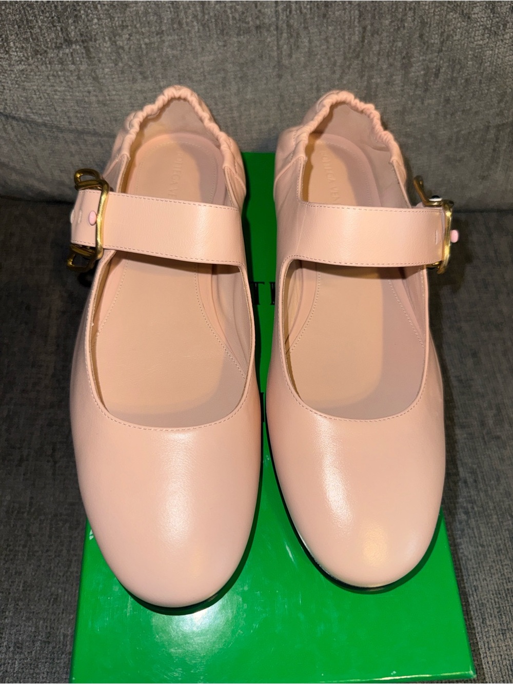 New Bottega Veneta Astaire Mary Jane ballerina flats
